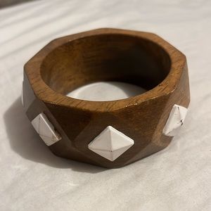 Vintage wood bangle one size